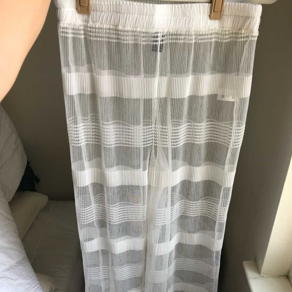 See-through White Festival/pool pants